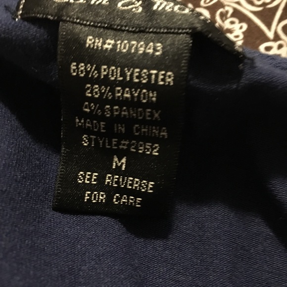 American Eagle sz 6 navy tank top sheer shell - Picture 6 of 7